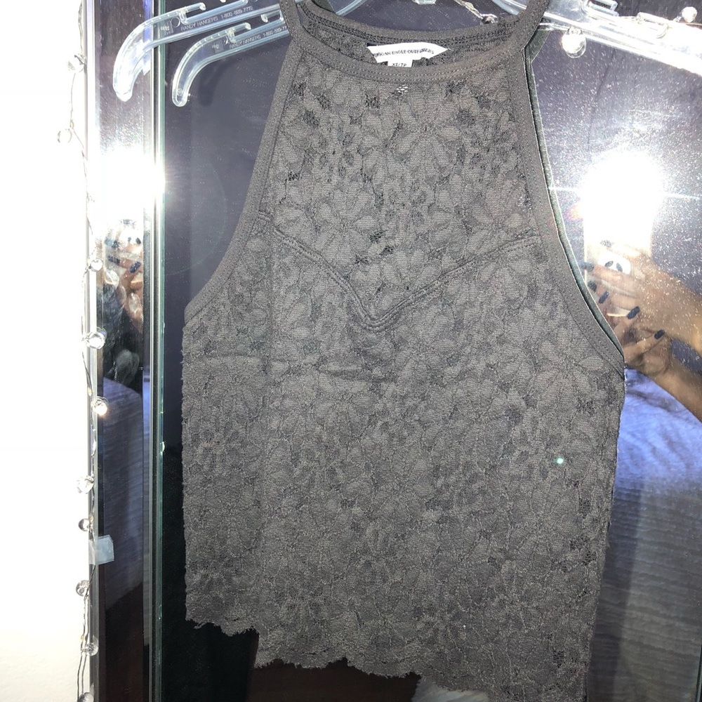 Lace American Eagle halter top